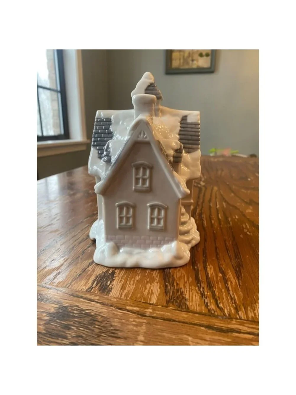 Vintage 1980's George Good Porcelain Lighted House Winter Christmas Night Lite